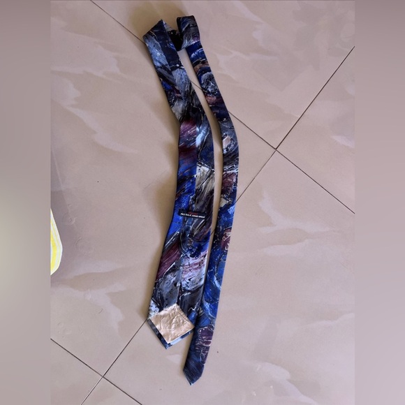 Italian All Silk Handmade Mens TIe 55" Colorful Tie - Picture 12 of 13